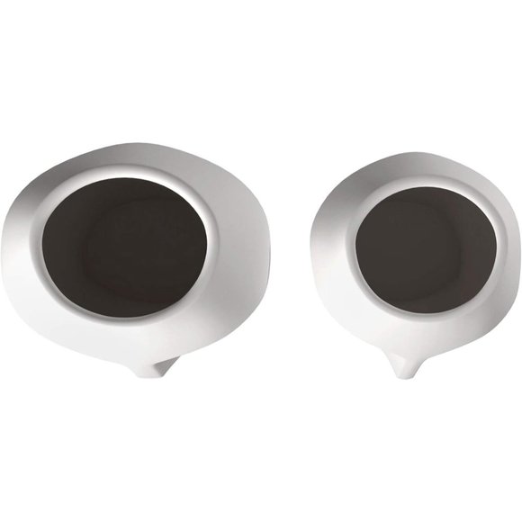 Howard Elliott Matte White Abstract Faces Ceramic Floor Vase Set Home Decor - Picture 6 of 8